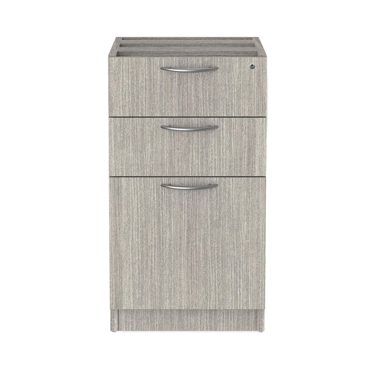 Alera Alera Valencia Series Full Pedestal File, Left/Right, 3-Drawers: Box/Box/File, Legal/Letter, Gray, 15.63" x 20.5" x 28.5"