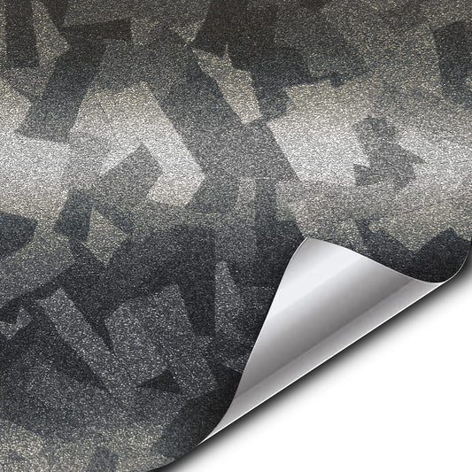 VViViD+ Forged Composite Carbon Patternless Car Vinyl Wrap Roll (25ft x 5ft, Ghost Metal)