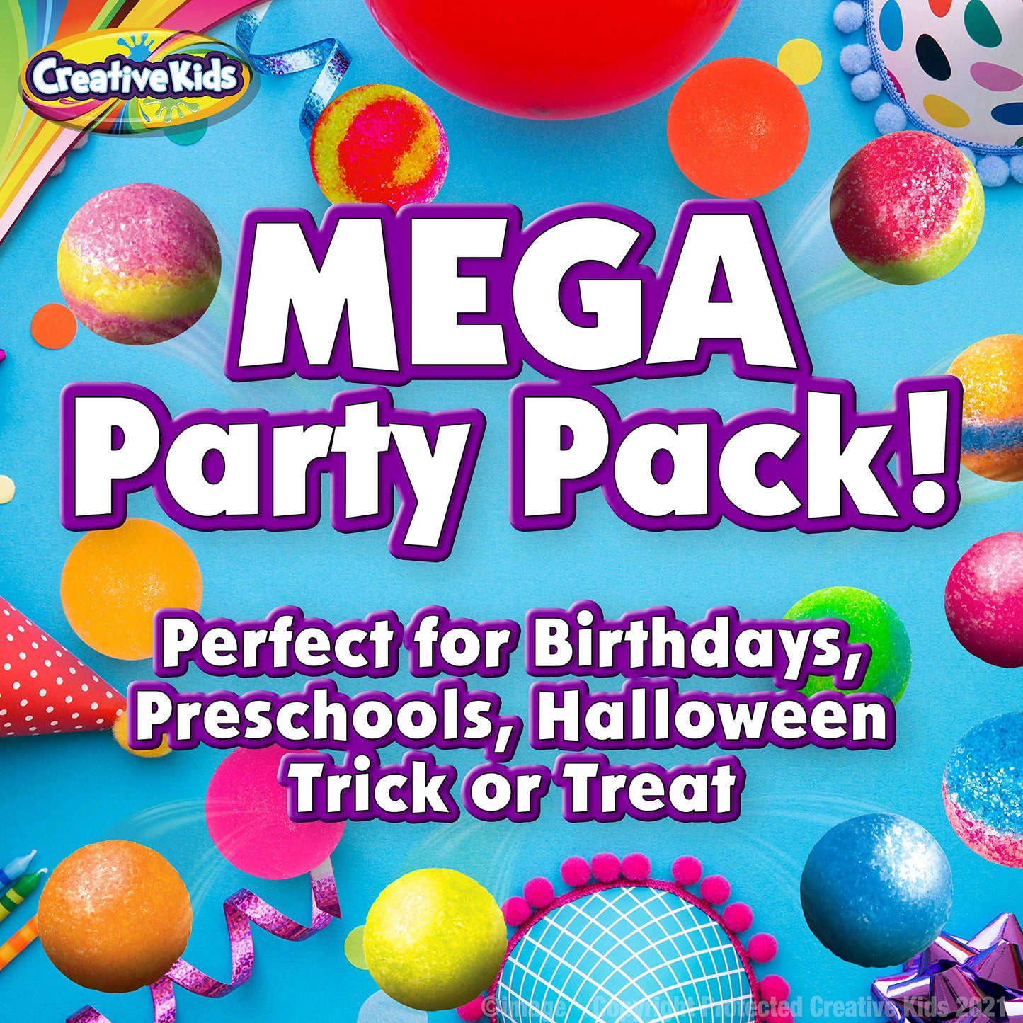 Creative Kids Make Your Own Bouncy Ball Kit - 12 Individual Packs - DIY Science Party Favors & Goody Bag Stuffers - Bulk Craft Bouncy Ball Making Kit - Ideal Valentines Gifts for Classroom