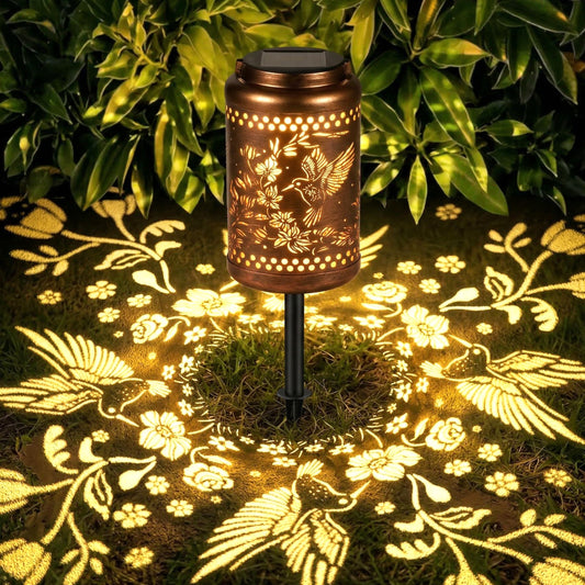 Hummingbird Solar Lanterns Outdoor Waterproof with Ground Stake - Unique Gifts for Women Mom, Mothers Day Gifts - Birthday for Women,House Warming Gift New Home - for Garden Patio Yard Porch Lawn