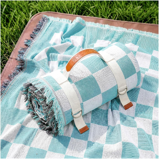 2 in 1 Extra Large Boho Beach Blanket Towel Picnic Camp Mat Family Beach Trip Essentials Summer Vacation Must Have Travel Accessories Lake Day Necessities Stuff Thing Need Gear Gift Item Gadget 2026