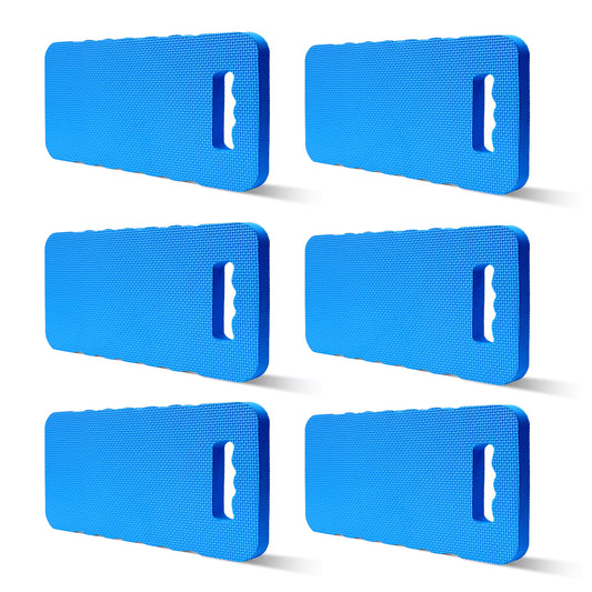 Gardzen 6-Pack Garden Kneeling Cushions - For Gardening, Baby Bath, Yoga, Pilates, Exercise, 16"x8"x1", Blue