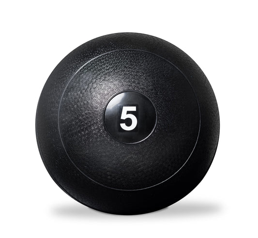 REP Weighted Slam Balls | 5 lb | Exercise and Fitness Balls for Strength Training, Soft Rubber Grip, Non-Bounce Medicine Ball | Crossfit, Home Gym, Fitness, and Core Workouts | Black