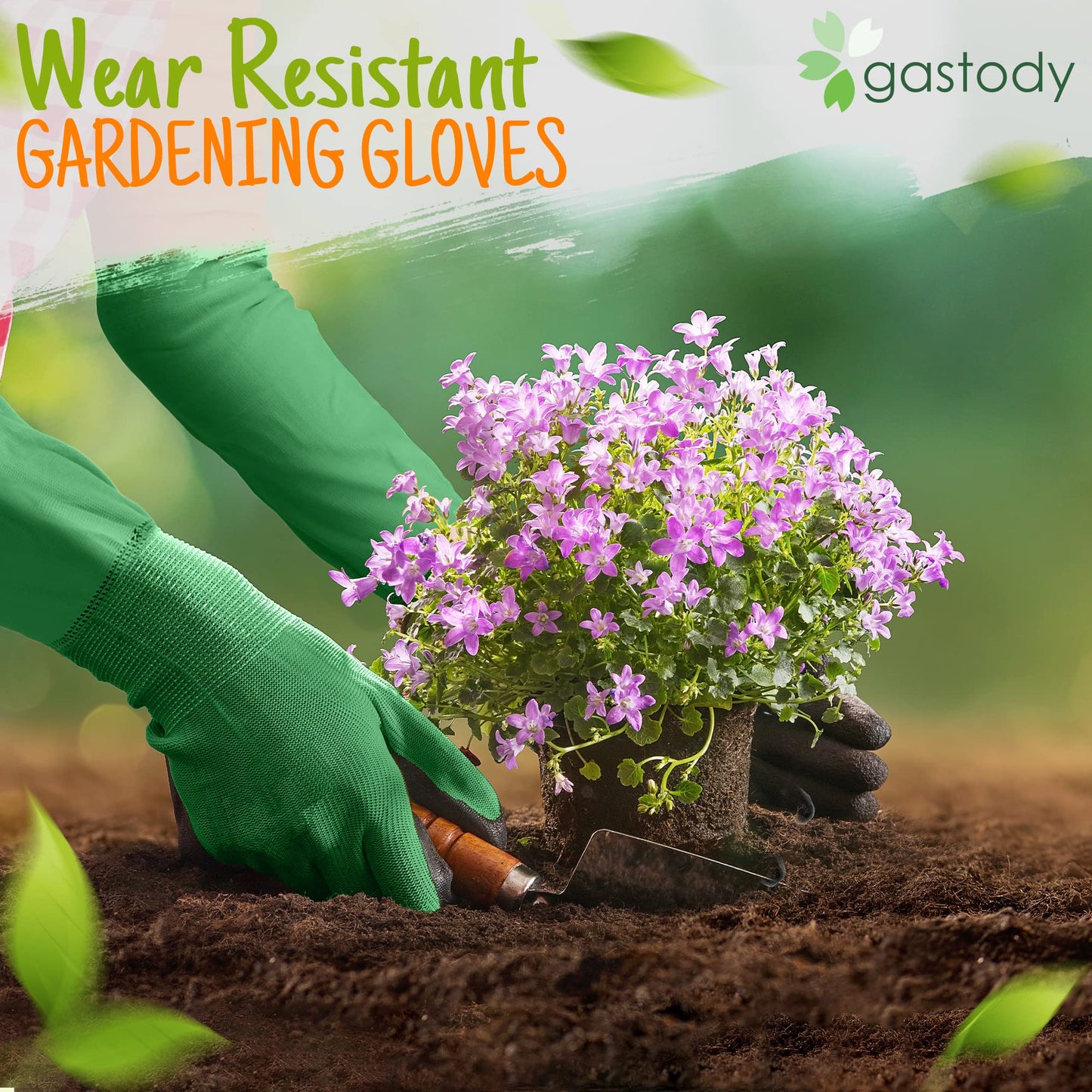 Gastody™ Long Gardening Gloves Women and Men M - Long Sleeve Garden Gloves Multipurpose Heavy Duty Outdoor and Indoor - Long Cuff Garden Gloves - Thorn Resistant Protective Work Rose Pruning Gloves