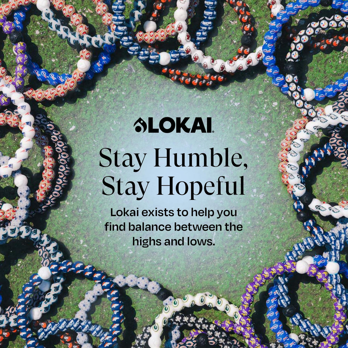 Lokai NFL Football Collection Silicone Beaded Bracelet, Green Bay Packers Classic (Medium) - Silicone Jewelry Beaded Friendship Bracelet for Women & Men - Sports Team Gear, Apparel & Accessories