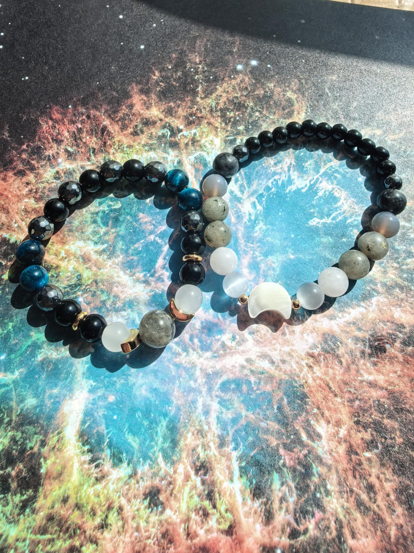 MQV Moon Phase Ultimate Women Protection Lunar Energy Bracelet Cleanse Healing Inner Peace Energy and Balance inspired Jewelry Gift (style1)
