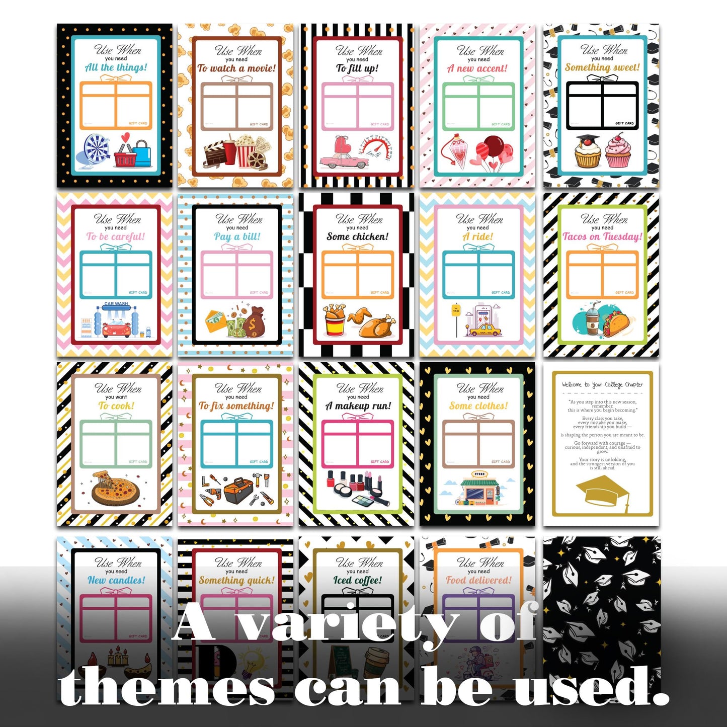 College survival gift card book - College Gift Card Book 2026 open when envelopes for college student– Graduation Gifts for High School College Survival Gift Card Booklet Holder Book