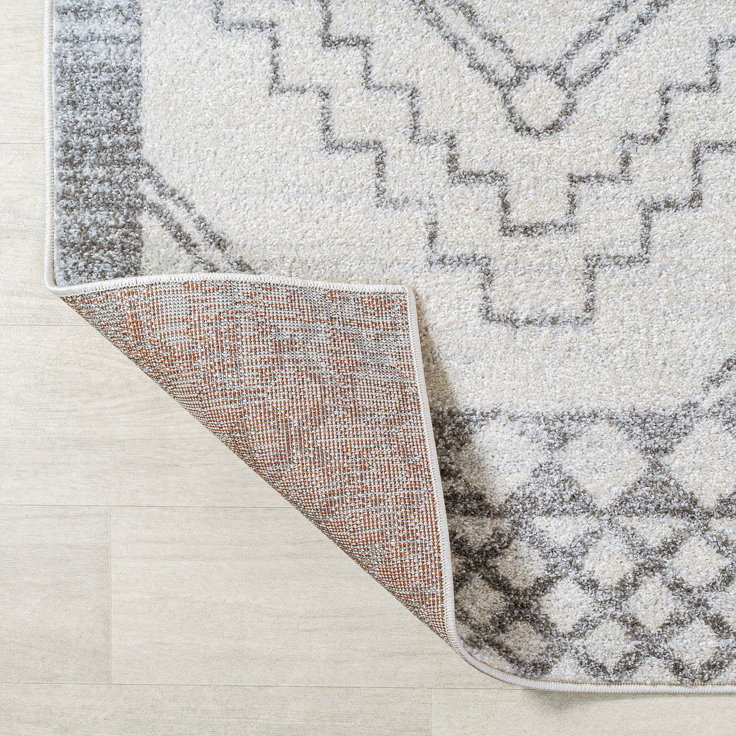JONATHAN Y Amir Moroccan Beni Souk Cream/Gray Indoor Area Rug, 8x10, Bohemian, Scandinavian, Easy-Cleaning for Living Room, Bedroom, Kitchen, Pet Friendly, Non-Shedding (MOH200B-8)