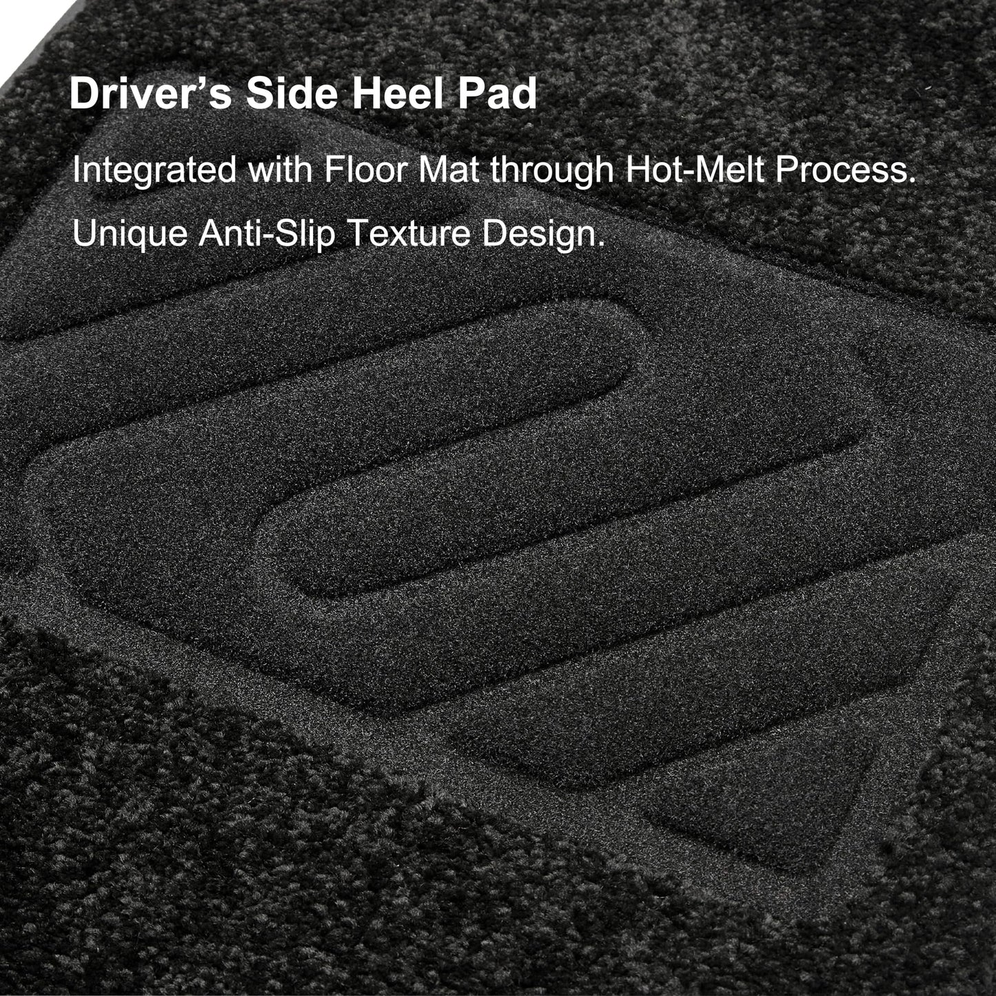 WENNEBIRD Superior Carpet Floor Mats for 2015-2020 Tesla Model X 7 Seats (Not for 5 Seats & 6 Seats & Chrome Rails), 0.6-Inch Ultra-Thick, Noise-Reducing, All-Weather Waterproof Anti-Slip – 4-Pc Set