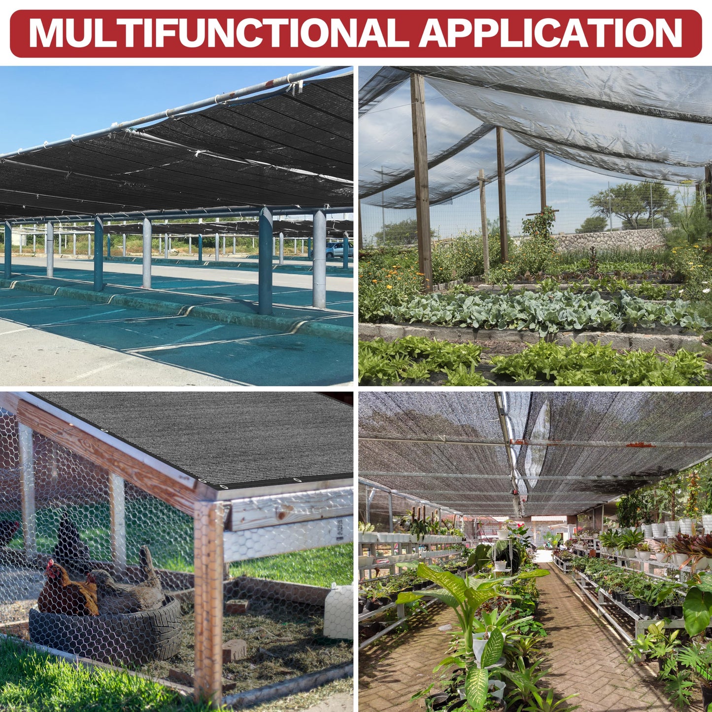 ShadeMart 30% Shade Cloth for Plant, Black 8FT x 16FT Outdoor Shade Tarp, Shade Cover with Upgrade Grommets and Zip Ties, Netting Sunblock Net for Vegetables Flower Garden Greenhouse, We Custom Size